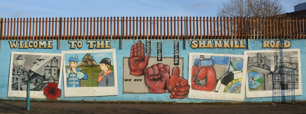 Political mural in Belfast