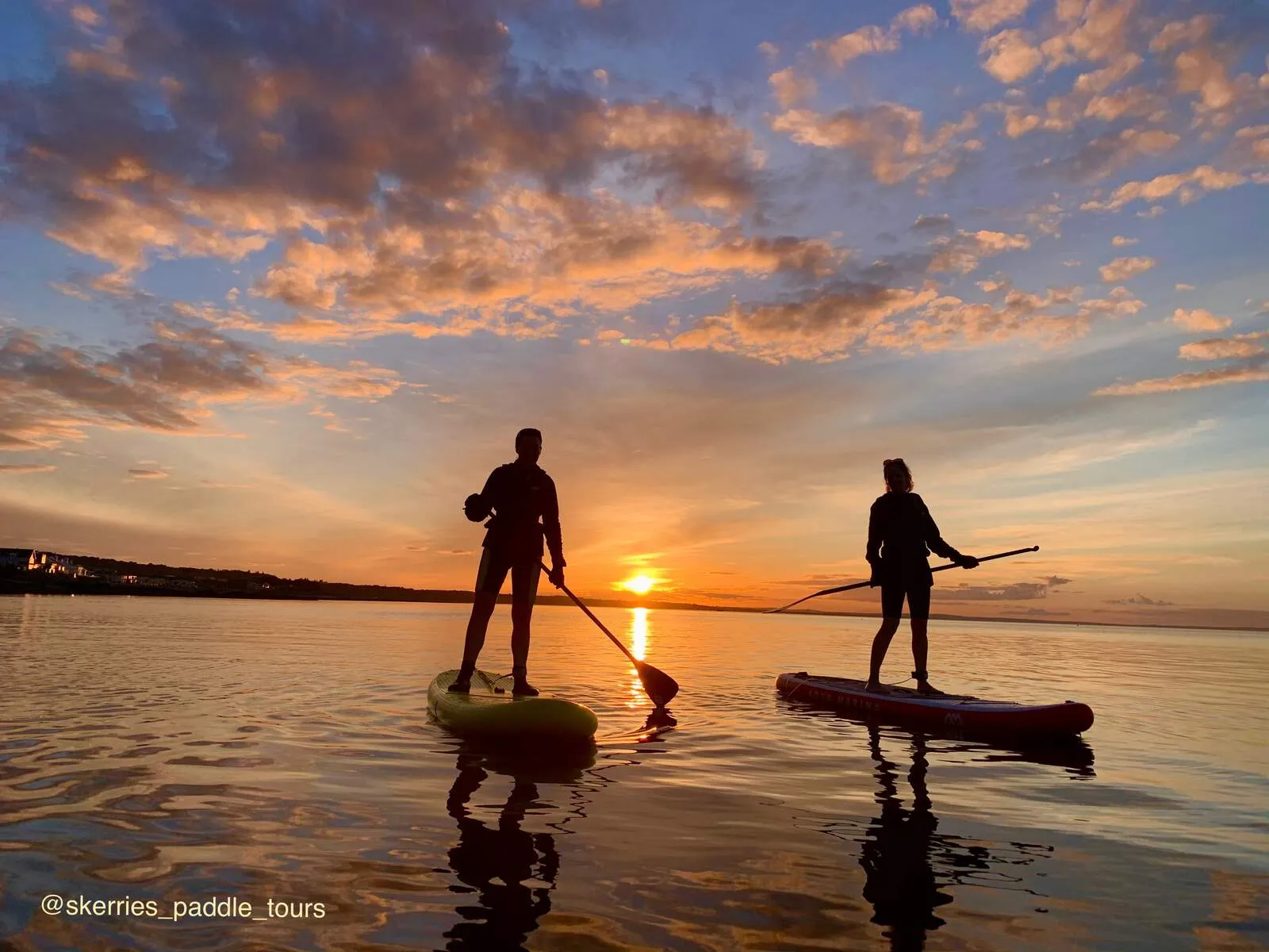 Paddleboarding at Sunset