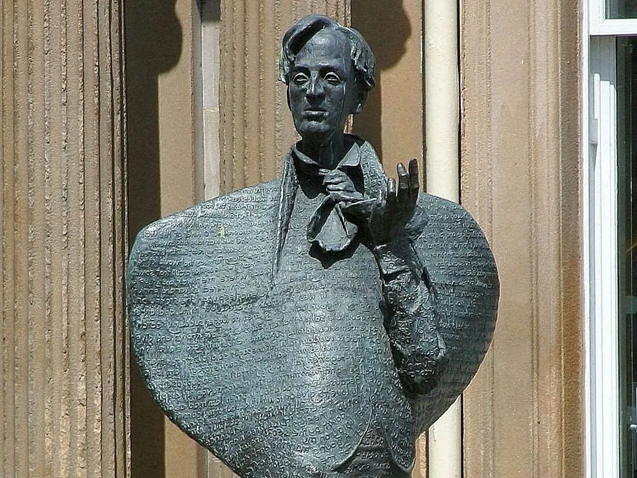 A sculpture of W.B. Yeats in Sligo