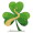 Site Logo of Trips.ie: A shamrock with a path running through it