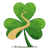 A shamrock with a path running through it: the logo for Trips.ie