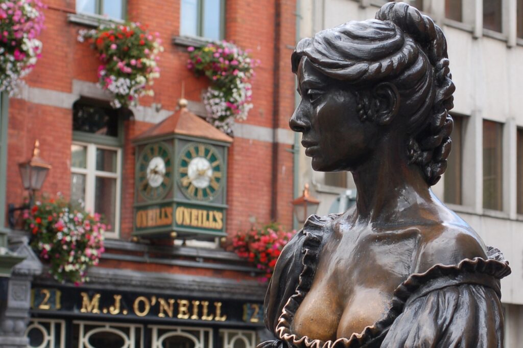 The Molly Malone Statue in Dublin